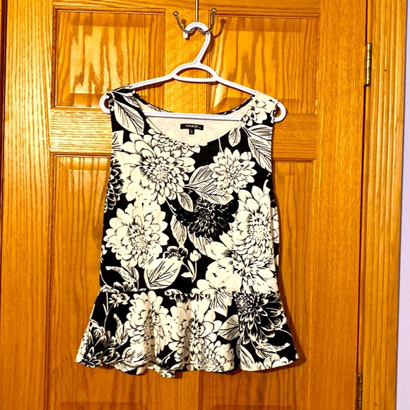 Black and White floral top by George - Picture 1 of 3